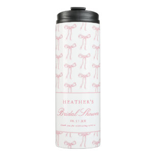 She's Tying The Knot Pink Bridal Shower Favours Thermal Tumbler
