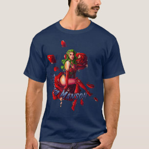 Shesha Manson Fantasy Elf Drag Queen Rose Look T-Shirt