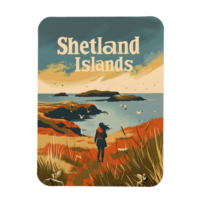 Shetland Islands Scotland Magnet (Vertical)