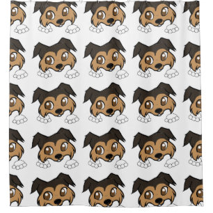 shetland peeking shower curtain