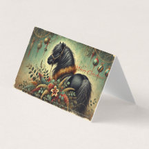Shetland Pony Christmas Card