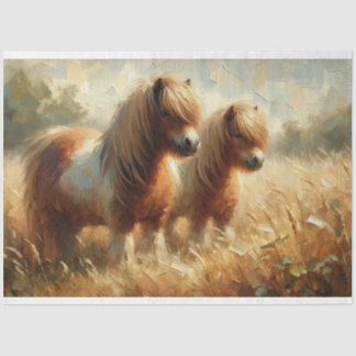 Shetland Pony Summertime Decoupage Tissue Paper