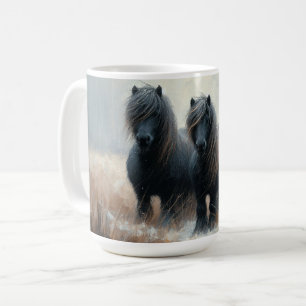 Shetland Pony Wintertime Coffee Mug
