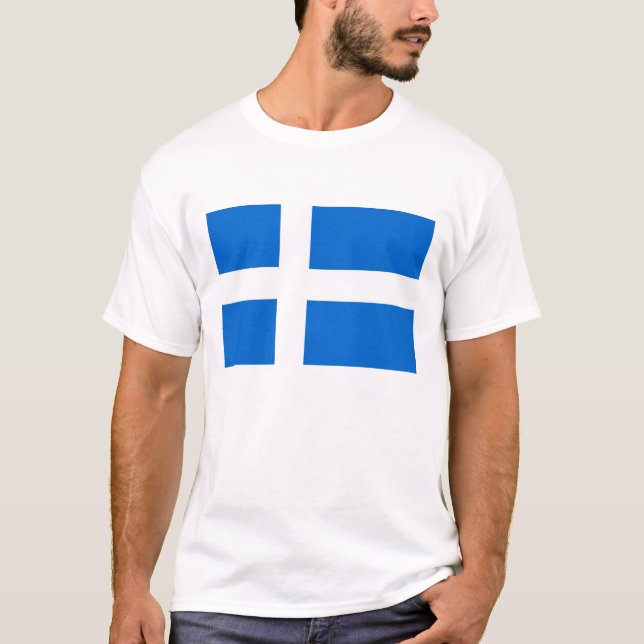 shetland region ethnic flag scotland british T-Shirt (Front)