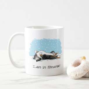 Shetland Sheepdog Blue Merle Sheltie Dog Holiday Coffee Mug