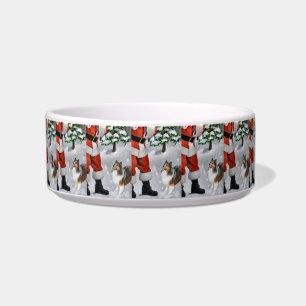 Shetland Sheepdog Christmas Bowl