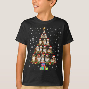 Shetland Sheepdog Christmas Tree Funny Sheltie Xma T-Shirt