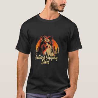Shetland Sheepdog Dad Vintage T-Shirt