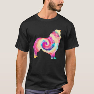Shetland Sheepdog Dog Dog Mum Dad Cute Tie Dye T-Shirt