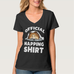 Shetland Sheepdog Dog Sleeping Sheltie Pajama T-Shirt