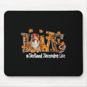 Shetland Sheepdog Dog Turkey Funny Thanksgiving Lo Mouse Mat