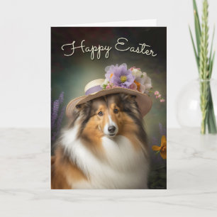 Shetland Sheepdog Easter Card