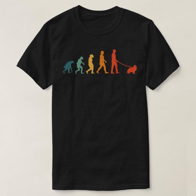 Shetland Sheepdog Evolution Retro Sheltie  T-Shirt (Design Front)