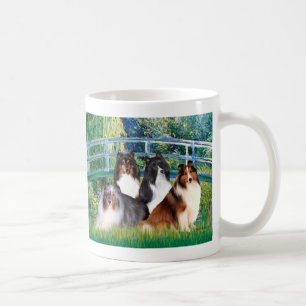 Shetland Sheepdog (four) - Bridge Coffee Mug