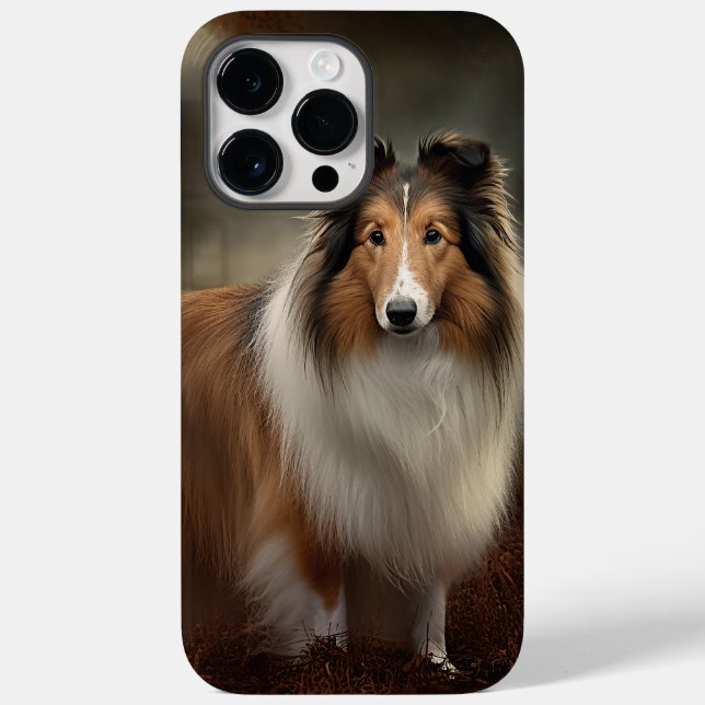 Shetland Sheepdog Halloween Scary Case-Mate iPhone Case (Back)