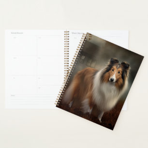 Shetland Sheepdog Halloween Scary Planner