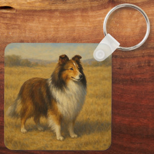 Shetland Sheepdog Key Ring