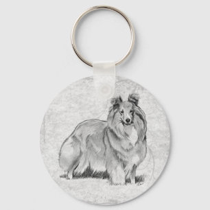 Shetland Sheepdog Key Ring
