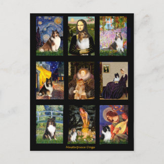 Shetland Sheepdog Masterpiece Composite Postcard