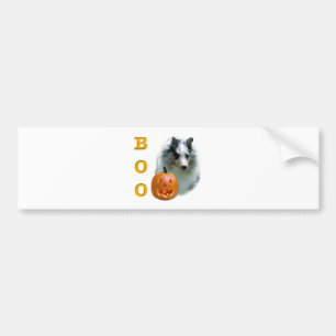 Shetland Sheepdog (merle) Boo Bumper Sticker