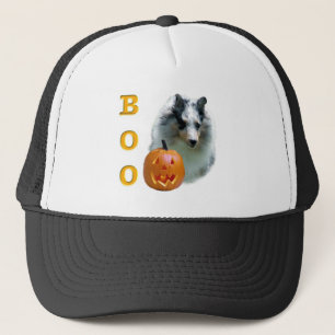 Shetland Sheepdog (merle) Boo Trucker Hat