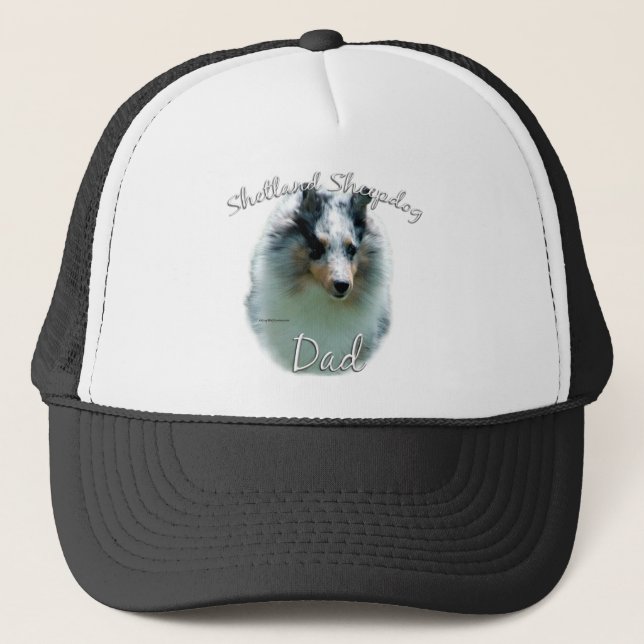Shetland Sheepdog (merle) Dad 2 Trucker Hat (Front)