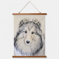 Shetland Sheepdog Painting - Cute Original Dog Art