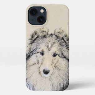 Shetland Sheepdog Painting - Cute Original Dog Art iPhone 13 Case