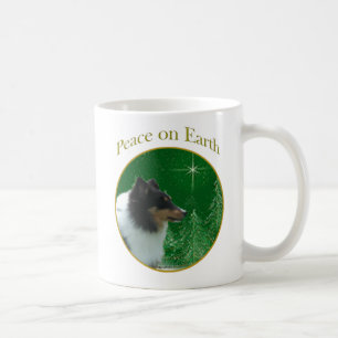 Shetland Sheepdog Peace Coffee Mug