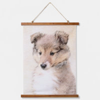 Shetland Sheepdog Puppy Painting Original Dog Art