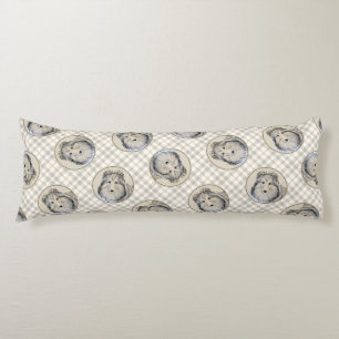 Shetland Sheepdog Puppy Painting Sheltie Dog Art Body Cushion