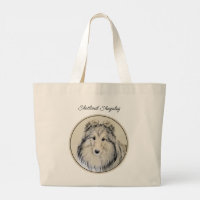 Shetland Sheepdog Puppy Painting Sheltie Dog Art