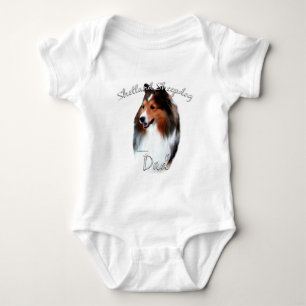 Shetland Sheepdog (sable) Dad 2 Baby Bodysuit