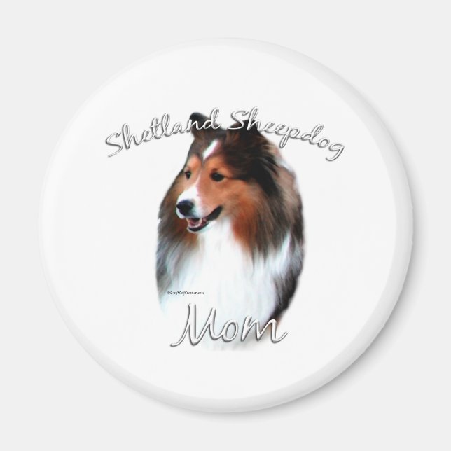 Shetland Sheepdog (sable) Mum 2 Magnet (Front)