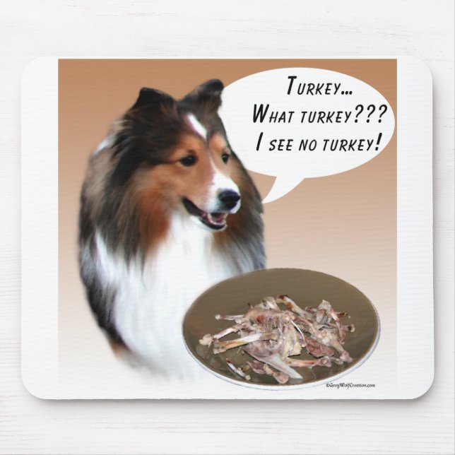 Shetland Sheepdog (sable) Turkey Mouse Mat (Front)