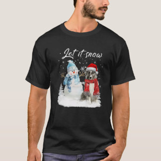 Shetland Sheepdog Santa Dog Christmas Snowman Xmas T-Shirt