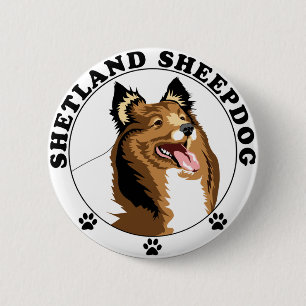Shetland Sheepdog - Sheltie 6 Cm Round Badge