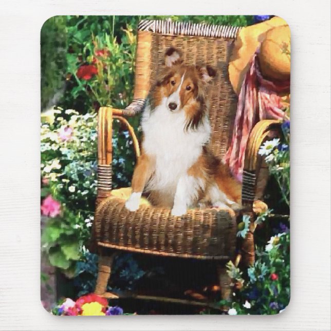 Shetland Sheepdog Sheltie Art Gifts Mouse Mat (Front)