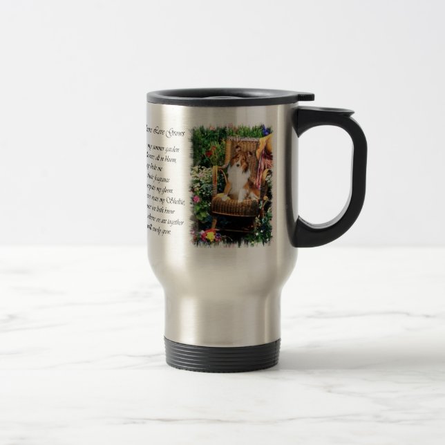 Shetland Sheepdog Sheltie Art Gifts Travel Mug (Right)