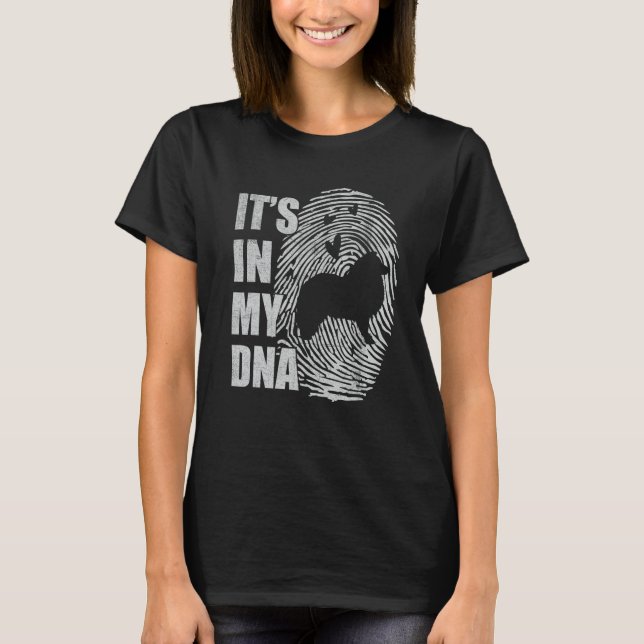 Shetland Sheepdog Sheltie DNA Dog Mom Dad Dog T-Shirt (Front)