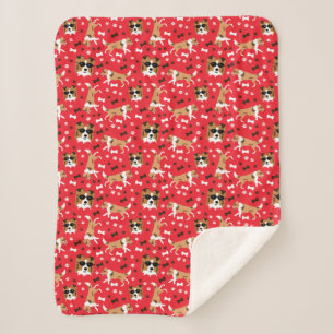 Shetland Sheepdog Sheltie Dog Pattern Sherpa Blanket