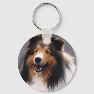 Shetland Sheepdog Sheltie Gifts Key Ring