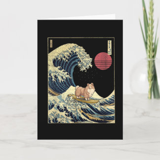 Shetland Sheepdog Sheltie Japanese Kanagawa Wave F Card