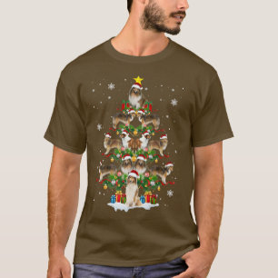 Shetland sheepdog Shelties Christmas Tree XMas Gif T-Shirt