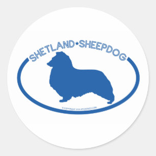Shetland Sheepdog Silhouette Sticker