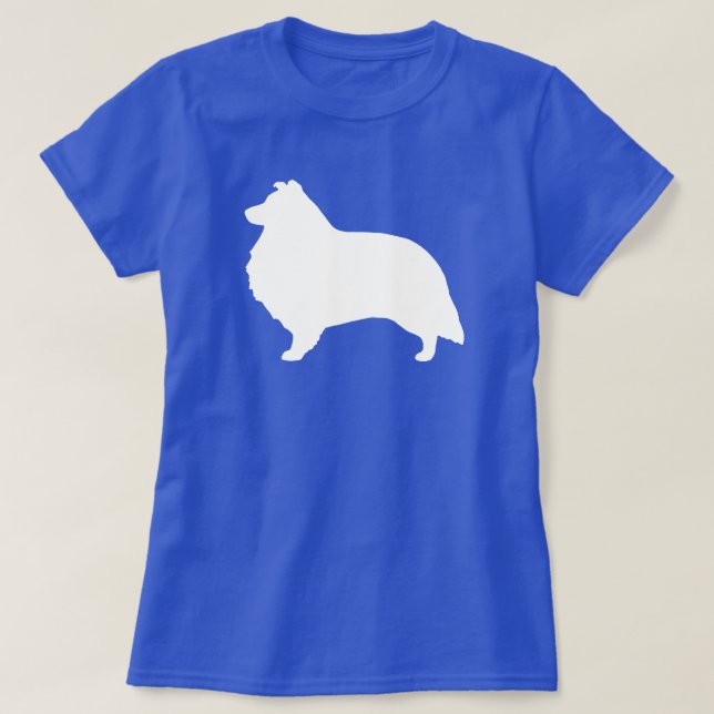 Shetland Sheepdog Silhouette T-Shirt (Design Front)