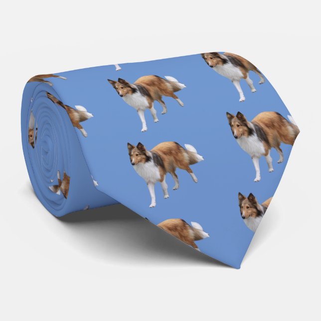 Shetland Sheepdog Tie (Rolled)