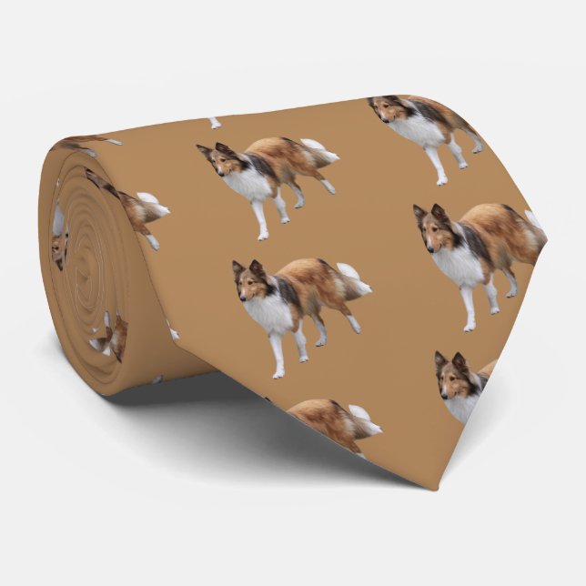 Shetland Sheepdog Tie (Rolled)