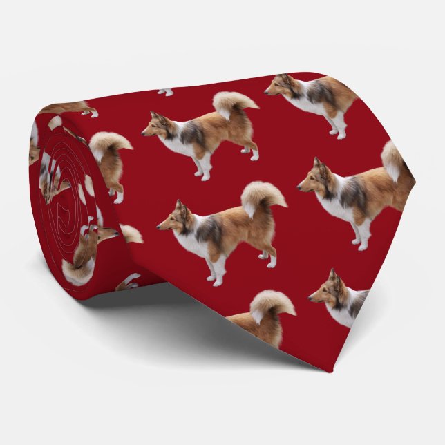 Shetland Sheepdog Tie (Rolled)