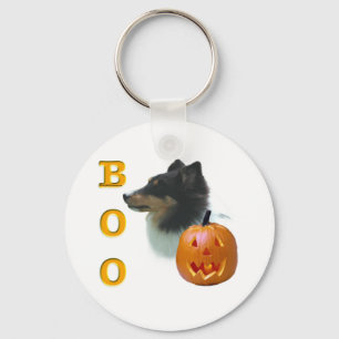Shetland Sheepdog (tri colour) Boo Key Ring